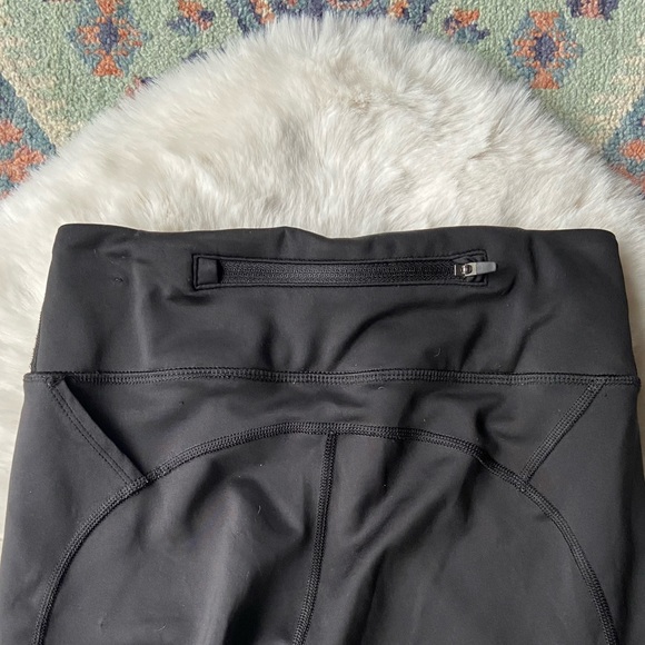 Nike dri fit black crop legging mesh cutouts xs athletic workout pant athleisure - Picture 12 of 13